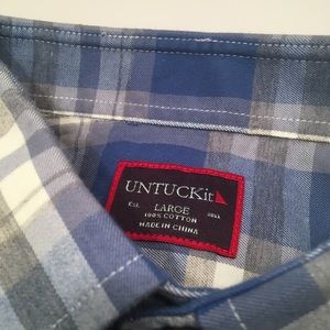 Untuckit Shirts - Men’s Untuckit Plaid Button Down Shirt Untuckit Shirts - Men’s Untuckit Plaid Button Down Shirt